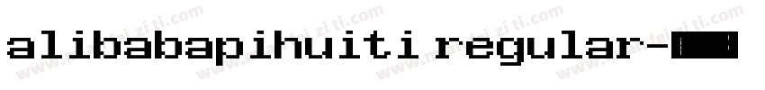 alibabapihuiti regular字体转换